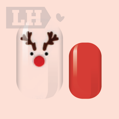 Red-Nosed Nail Wraps