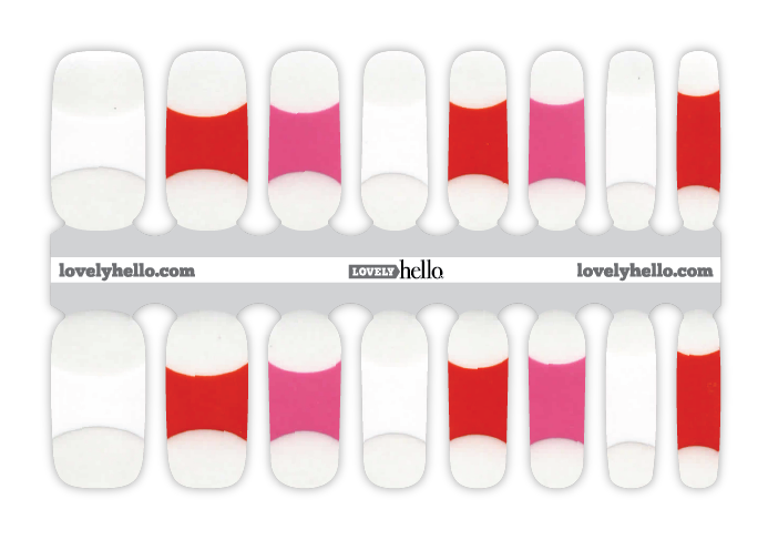 Valentine French Nail Wraps