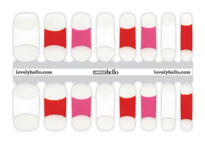 Valentine French Nail Wraps