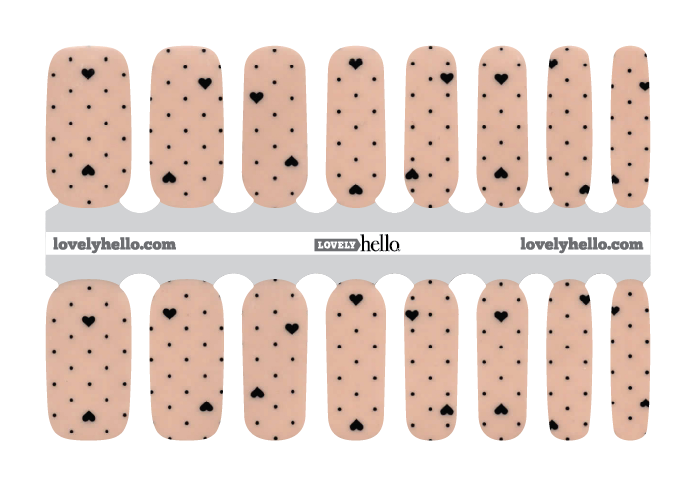 Classy Heart Nail Wraps