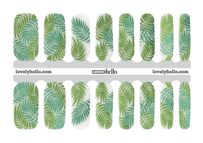 Leafy Metallic Nail Wraps