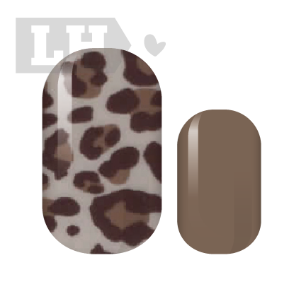 Mocha Leopard Nail Wraps