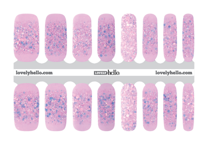 Lilac Rock Candy Nail Wraps