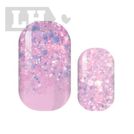 Lilac Rock Candy Nail Wraps