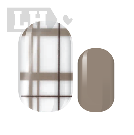 Taupe Love Nail Wraps