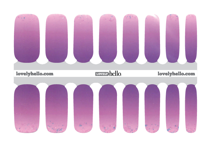 Purple Love Nail Wraps