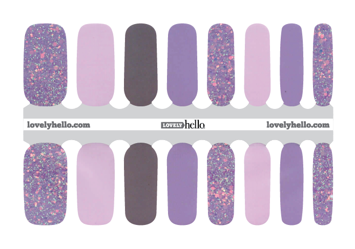 Shades of Purple Nail Wraps