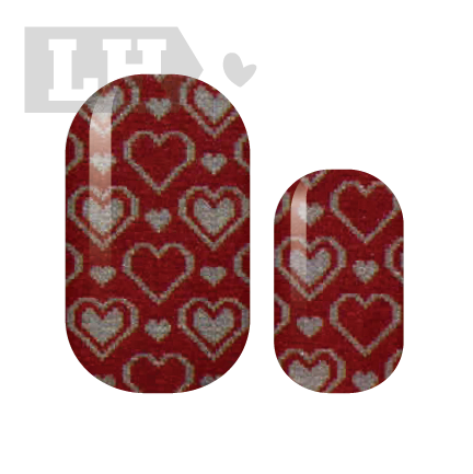 Lots of Heart Nail Wraps