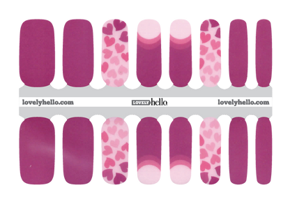 Valentines Ombre Nail Wraps