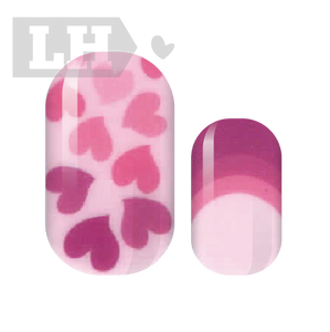 Valentines Ombre Nail Wraps