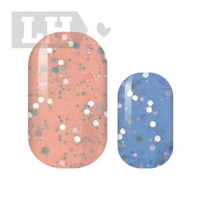 Pastel Glitter Nail Wraps