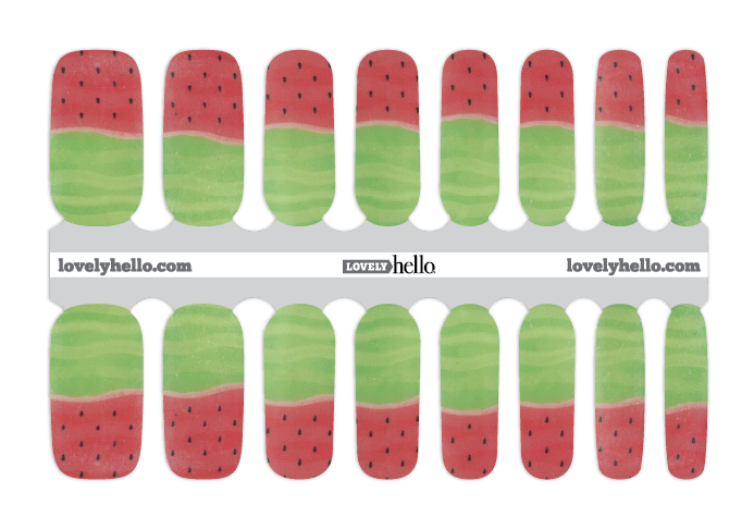 Sweet Watermelon Nail Wraps