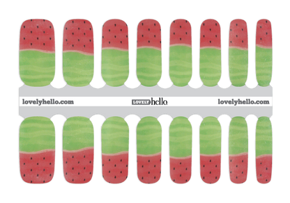 Sweet Watermelon Nail Wraps