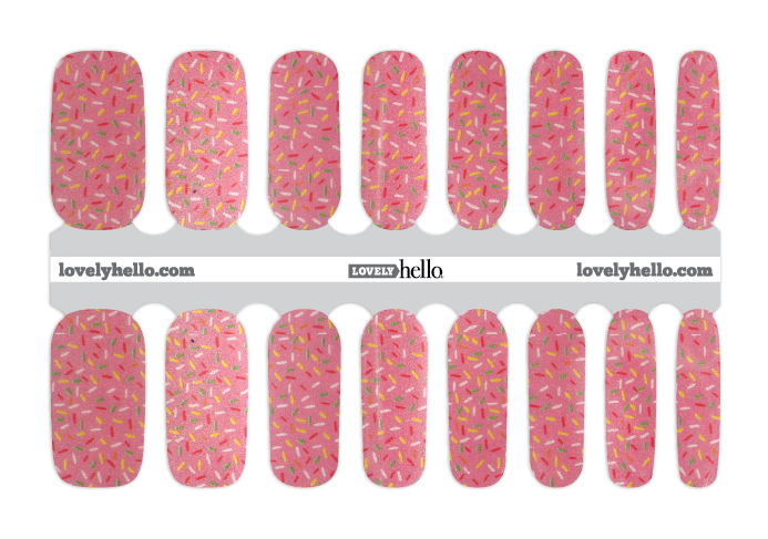 Sprinkle Donut Nail Wraps