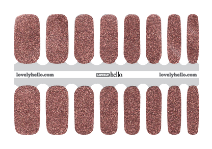 Copper Rose Nail Wraps