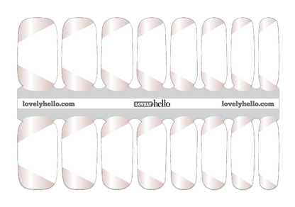 White Modern French Nail Wrap