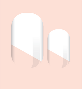 White Modern French Nail Wrap – Lovely Hello