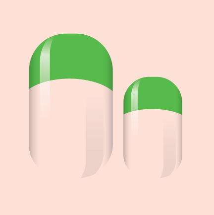 Green French Nail Wrap