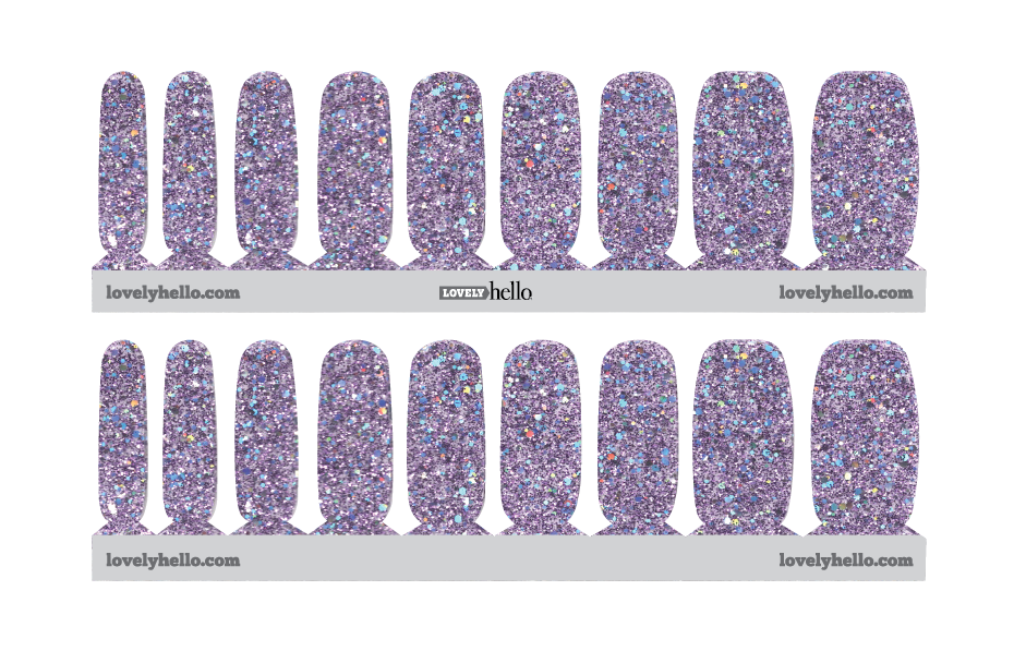 Lavender Fairy Dust Nail Wraps