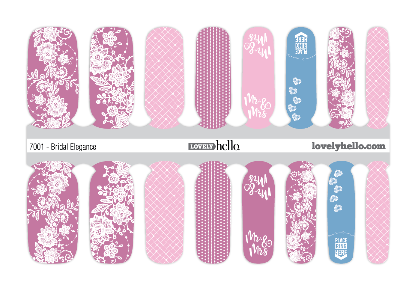 Bridal Elegance Nail Wraps