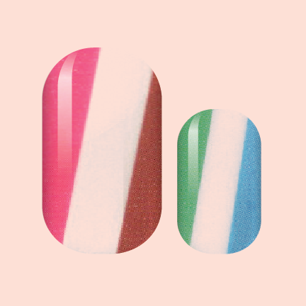 Modern Rainbow Nail Wraps