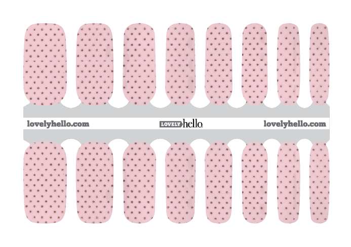 Soft Pinky Polka Nail Wraps