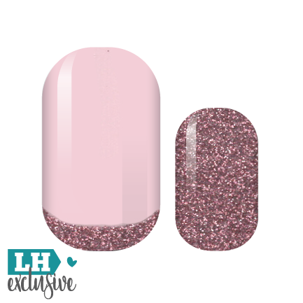 Pale Pink Glam Nail Wraps