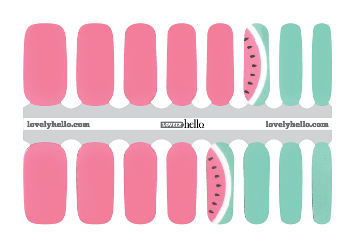 Watermelon Squeeze Nail Wraps