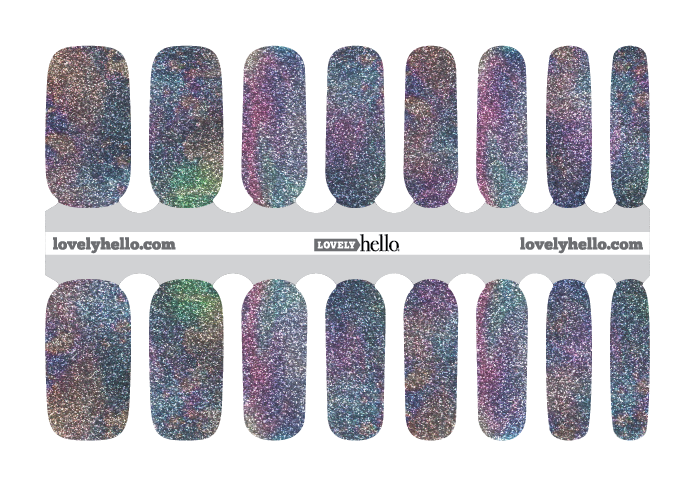 Underwater Rainbow Nail Wraps