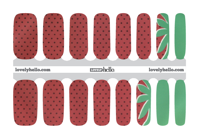 Summer Strawberry Nail Wraps