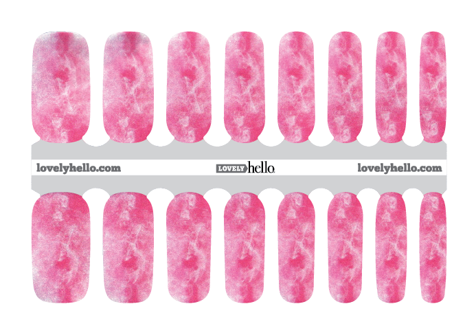 Rolling Pink Nail Wraps