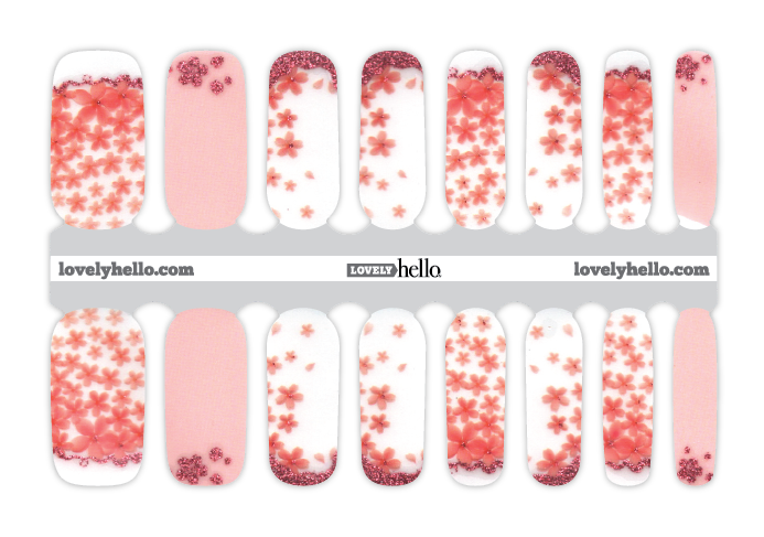 Cherry Blossom Love Nail Wraps