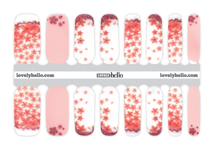 Cherry Blossom Love Nail Wraps