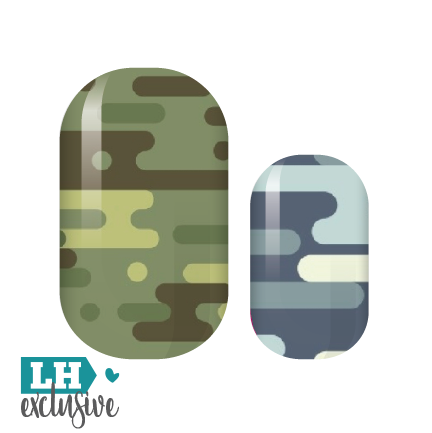 Modern Camo Nail Wraps