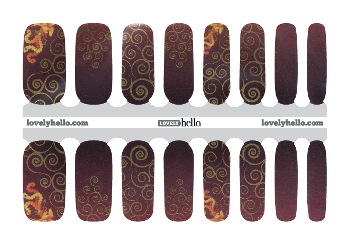 Dragon Tapestry Nail Wraps