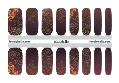 Dragon Tapestry Nail Wraps