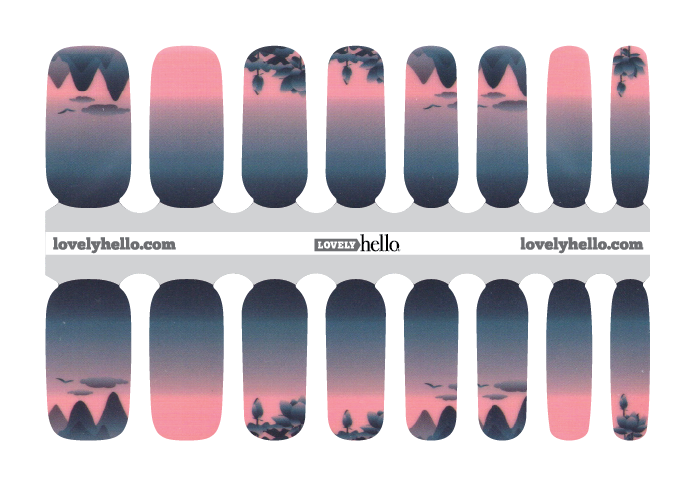 Mountains of Japan Nail Wraps