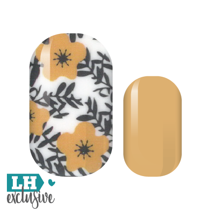 Golden Blossoms Nail Wraps