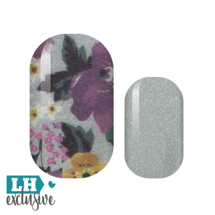 Plum Floral Perfection Nail Wraps