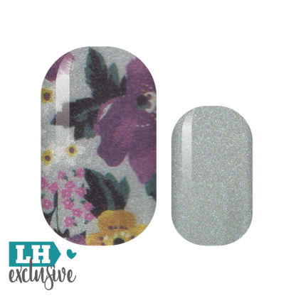 Plum Floral Perfection Nail Wraps