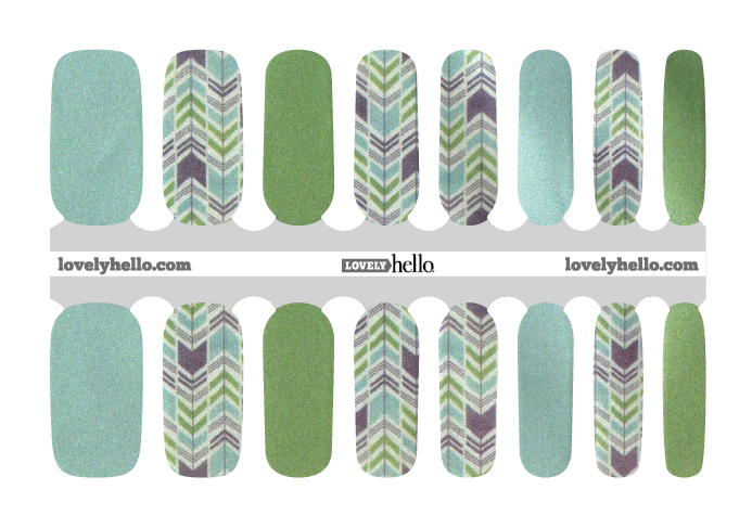 Chevron This Way Nail Wraps