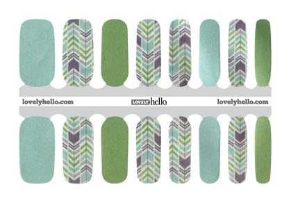 Chevron This Way Nail Wraps