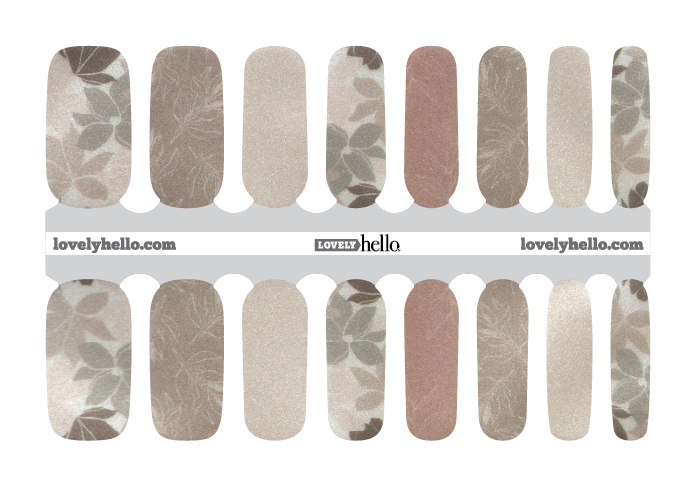 Neutral Love Nail Wraps