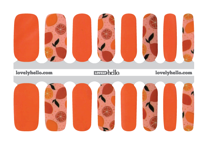 Orange You Sweet Nail Wraps