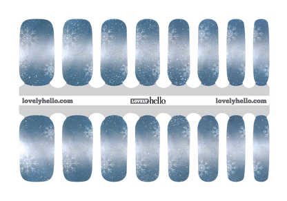 Snow Storm Nail Wraps
