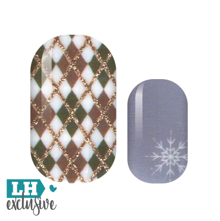 Argyle Frost Nail Wraps