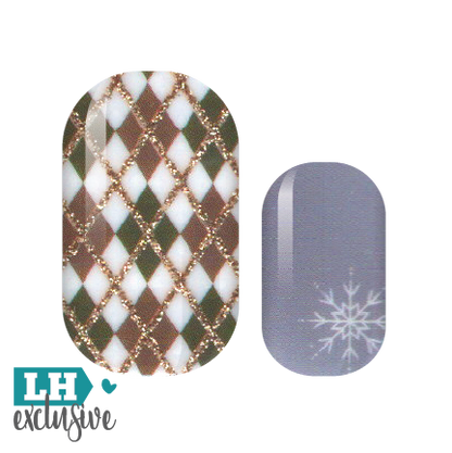 Argyle Frost Nail Wraps