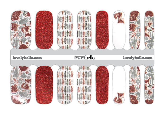 Scandinavian Holiday Nail Wraps