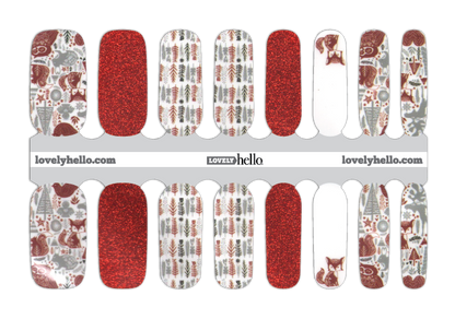 Scandinavian Holiday Nail Wraps