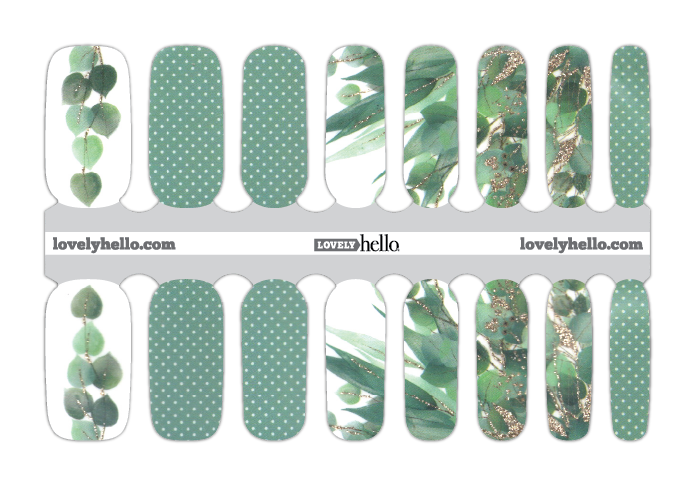 Cool Eucalyptus Nail Wraps